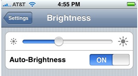 Tăng giảm độ sáng màn hình trên iPhone - inLook.vn