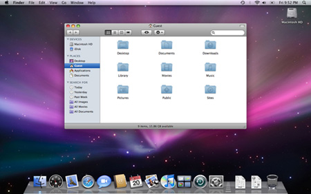 Mac OS X main screen - inLook.vn