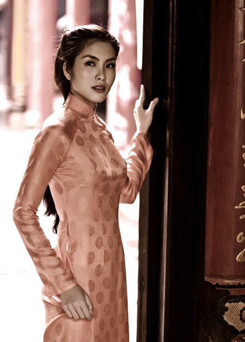 Vẻ đẹp cuốn hút của Tăng Thanh Hà trong tà áo dài truyền thống 33