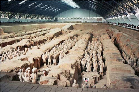 Một phần của lăng mộ Tần Thủy Hoàng đã được khai quật