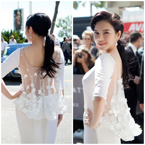 Bóc mác váy hàng hiệu của Lý Nhã Kỳ tại Cannes 2013 - 6