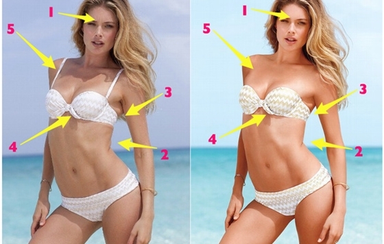 Bắt lỗi Photoshop của các thiên thần Victoria's Secret 2