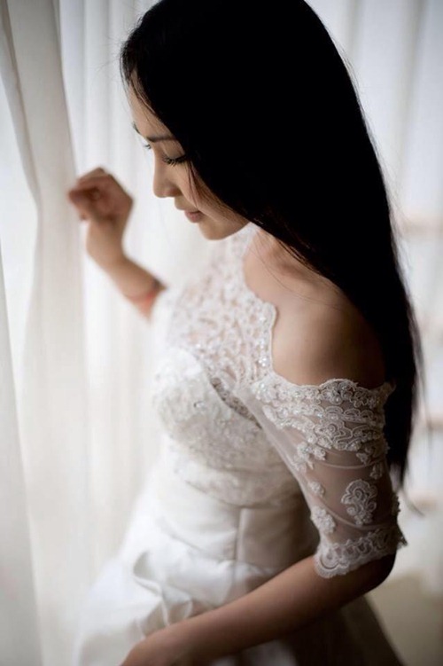 Kim Hiền thử váy cưới trước ngày lên xe hoa - 6