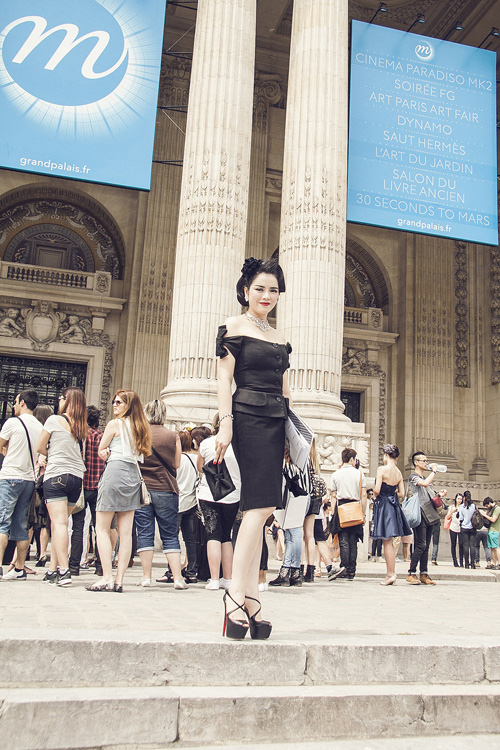 Lý Nhã Kỳ diện đầm Dior bạc tỷ làm &quot;lu mờ&quot; Châu Tấn tại Paris | Kiều nữ lý nhã kỳ,diễn viên lý nhã kỳ,lý nhã kỳ tham dự tuần lễ thời trang paris
