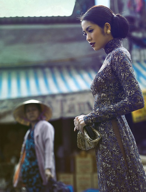 Vẻ đẹp cuốn hút của Tăng Thanh Hà trong tà áo dài truyền thống 5